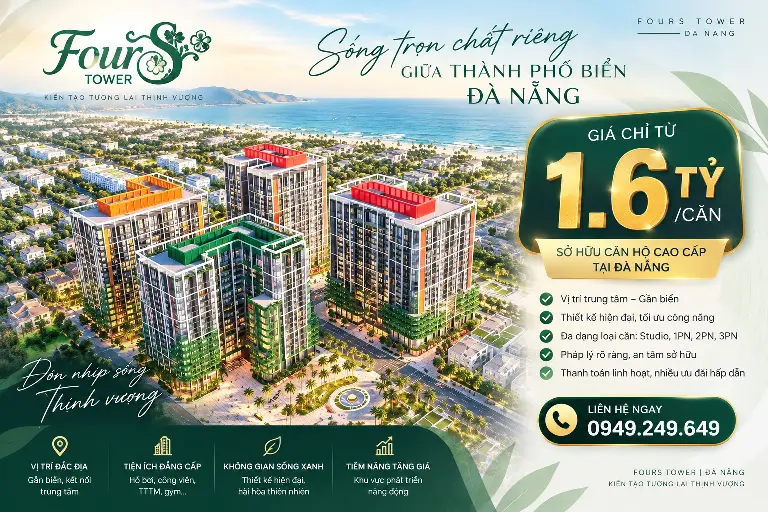 Giá căn hộ FourS Tower Đà Nẵng