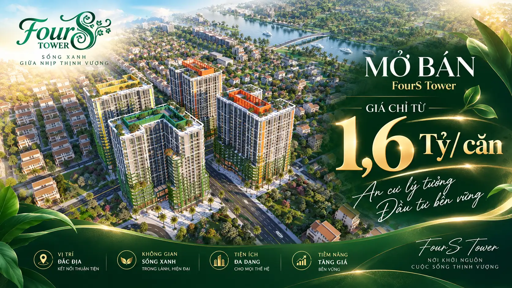 Phối cảnh FourS Tower Đà Nẵng