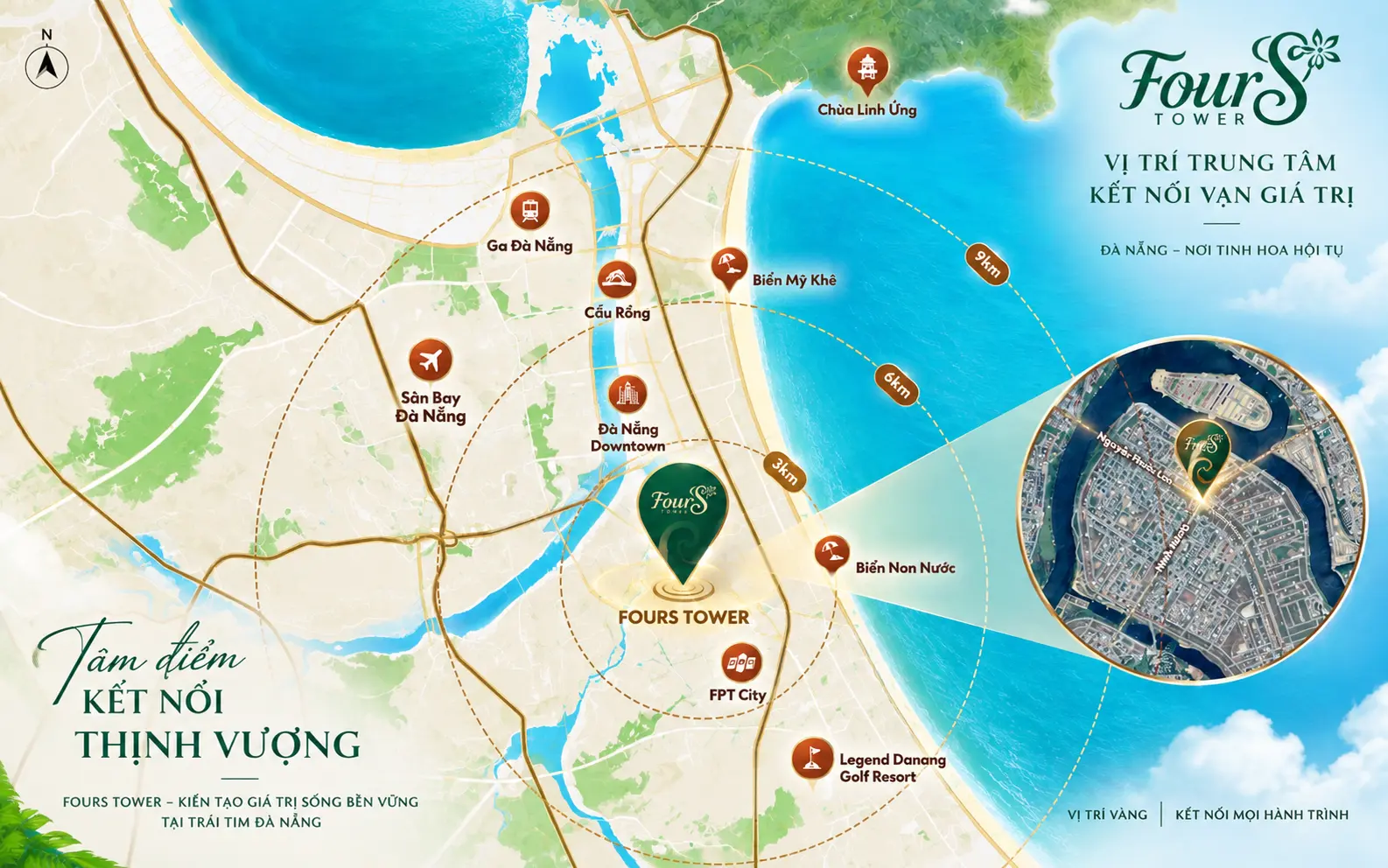 Vị trí FourS Tower Đà Nẵng